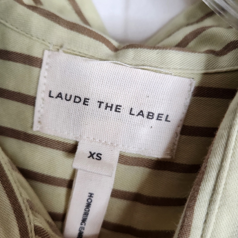 Striped Yellow Button-Down Women's Shirt - Picture 4 of 8
